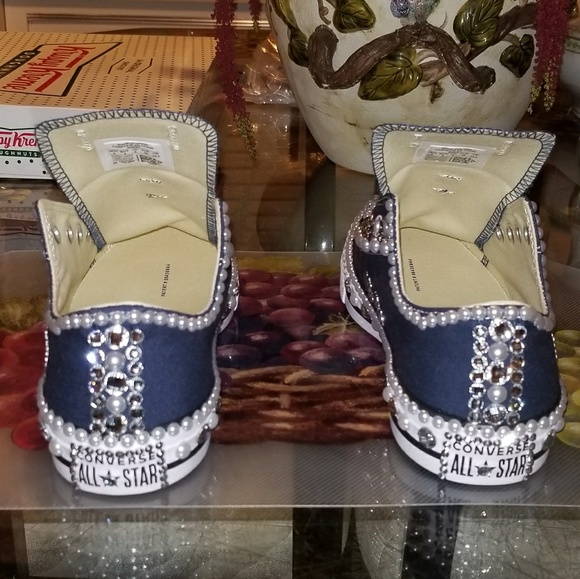 blinged out sneakers